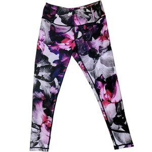 Calia By Carrie Underwood Iris Floral Crop Leggings Size Small EUC